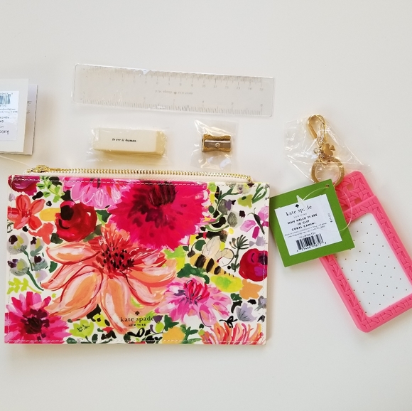 Kate spade Dahila pencil poach and ID clip - Picture 6 of 8